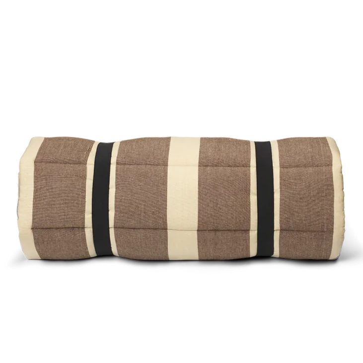 ferm LIVING | Strand Outdoor Quilted Mattress - Carob Brown/Parchment