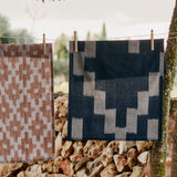 ferm LIVING | Ikat Tea Towel - Ink Blue/Parchment