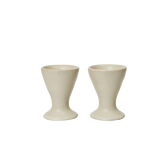 ferm LIVING | Flow Egg Cups - Set of 2 - Off-white Speckle