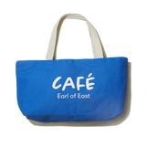 Earl of East | Café Market Bag - Café Logo Print - Blue