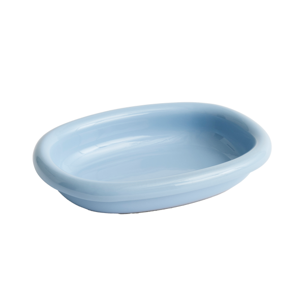 HAY | Barro Oval Dish - Small - Light Blue
