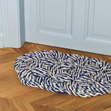 HAY | Coco Swirl Door Mat - Blue & Off-White