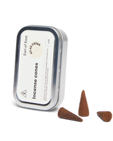 Atlas Cedar Incense Cones Set of 3 by Earl of East with three recyclable aluminium tins