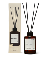 Atlas Cedar Reed Diffuser 150ml by Earl of East in amber glass bottle with reeds
