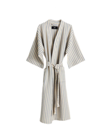 HAY | Waffle Bathrobe - Stripe - Dusty Blue