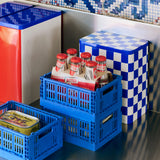 HAY | Tin Container - Large - Blue and Off-White