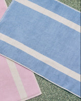 Stripe Bath Mat - Dusty Blue
