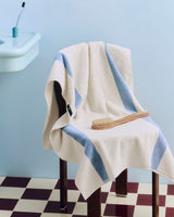 HAY | Stripe Bath Towel - Dusty Blue