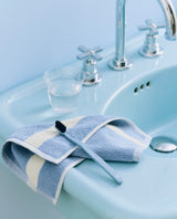 HAY | Stripe Wash Cloth in Dusty Blue