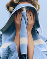 HAY | Stripe Hand Towel in Dusty Blue