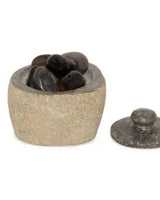 Natural Riverstone Grounding Pot - Medium