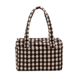 BAGGU | Small Cloud Carry-On Bag - Blurred Gingham Brown