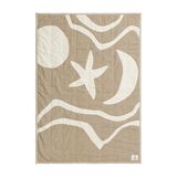 ferm LIVING | Kove Applique Quilted Blanket - Tan/ Cashmere