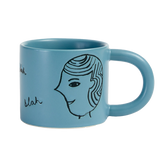 Donna Wilson | Ceramic Face Mug - Blue