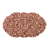 HAY | Coco Swirl Door Mat - Bordeaux & Off-White