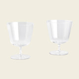HAY | Curve Stem Glasses - Set of Two - Clear