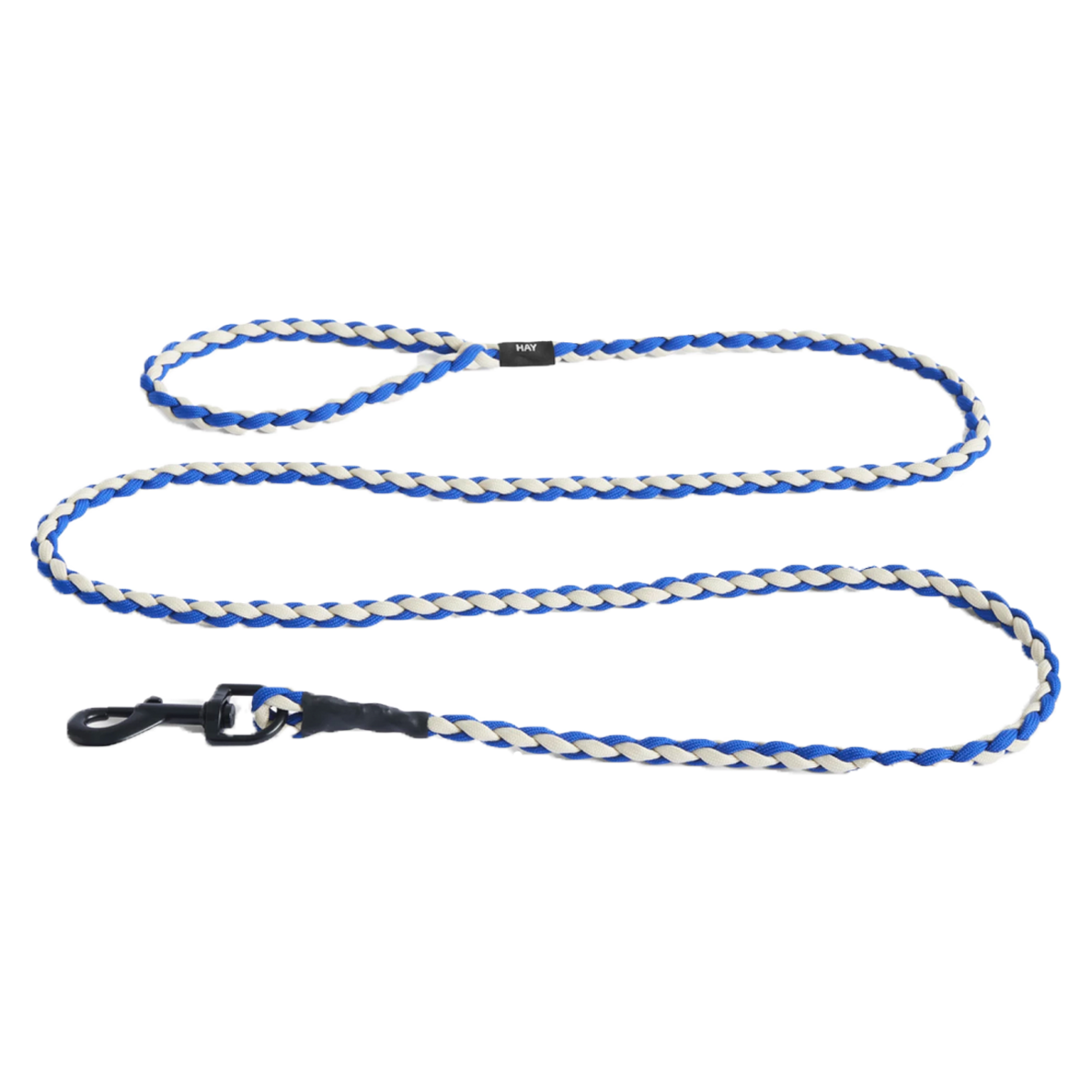 HAY Dogs Leash Braided Blue/Off White Earl of East