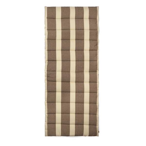 ferm LIVING | Strand Outdoor Quilted Mattress - Carob Brown/Parchment