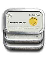 Jardin de la Lune Incense Cones Set of 3 by Earl of East with three recyclable aluminium tins