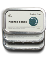 Smoke & Musk Incense Cones Set of 3 by Earl of East with three recyclable aluminium tins