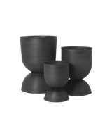 ferm LIVING | Hourglass Pots - Various Sizes - Black / Dark Grey