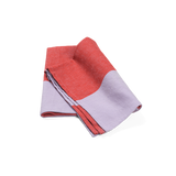 ferm LIVING | Hale Yarn Dyed Linen Tea Towel - Red / Lilac