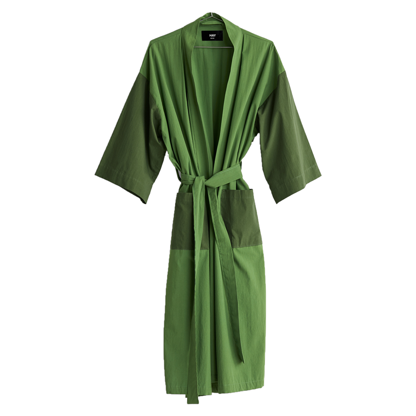 HAY Cotton Duo Robe in Matcha Green Earl of East