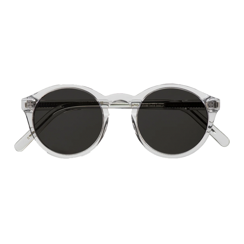 Monokel Eyewear | Barstow Crystal Frame - Grey Solid Lens