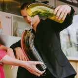 Ursula Futura | NESSIE Carafe - Lime with Brown Stripe