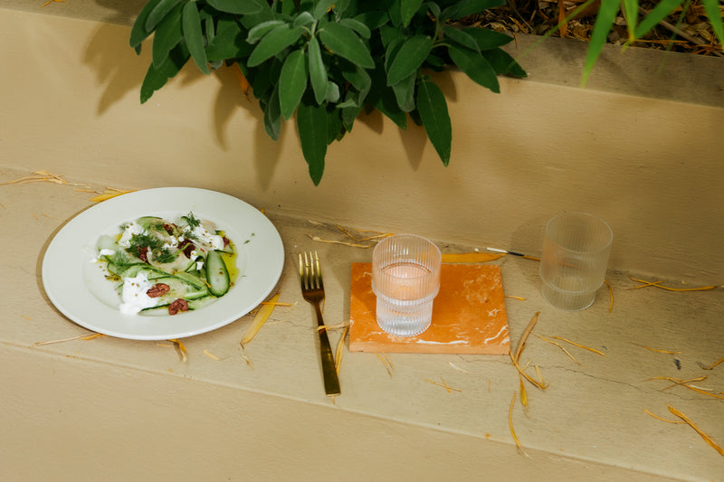 Cucumber Ribbon & Pickled Shallot Salad