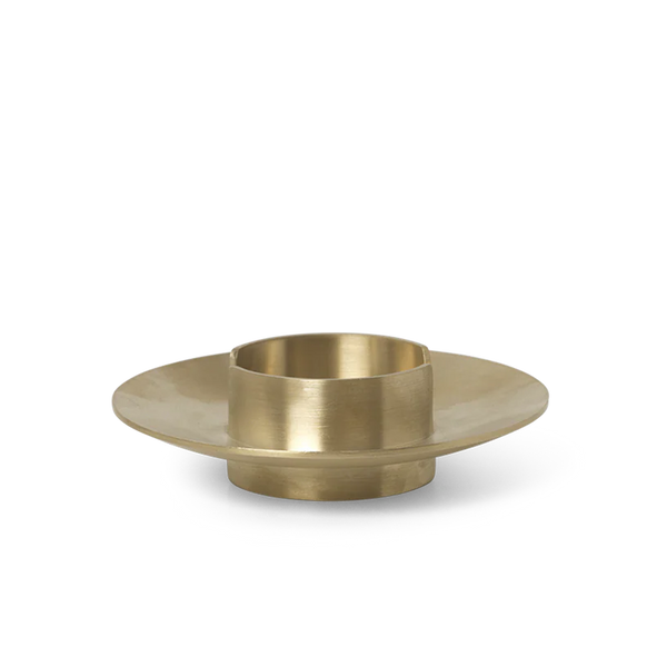ferm LIVING | Block Candle Holder - Brass
