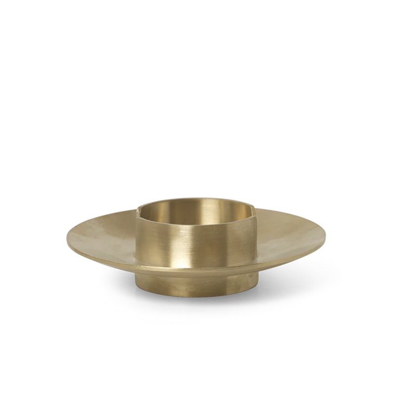 ferm LIVING | Block Candle Holder - Brass