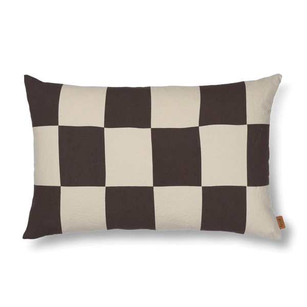 ferm LIVING | Fold Patchwork Cushion - Coffee