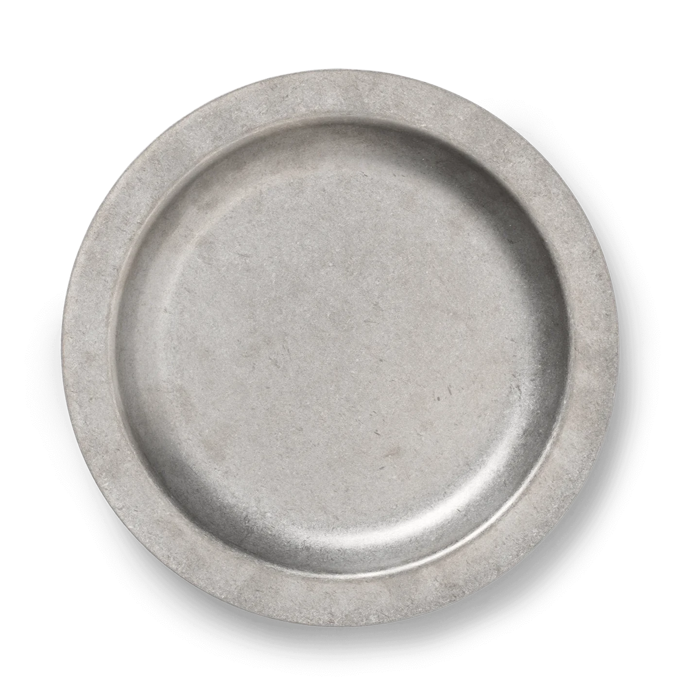 Tumbled Plate, Stainless Steel by ferm LIVING