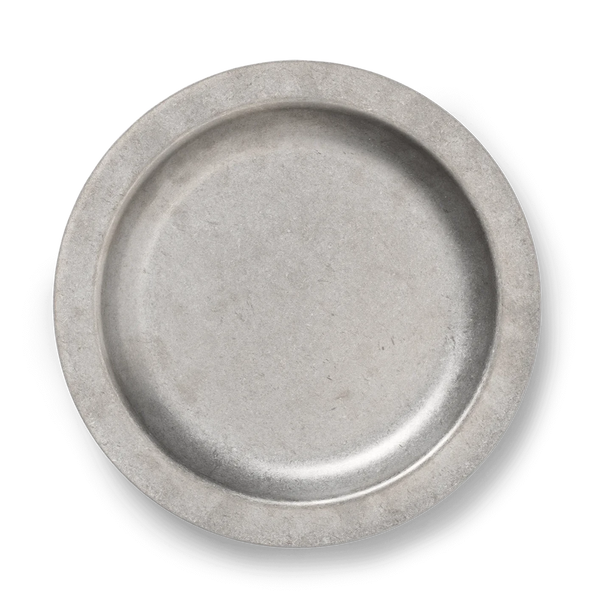 ferm LIVING | Tumbled Plate - Stainless Steel