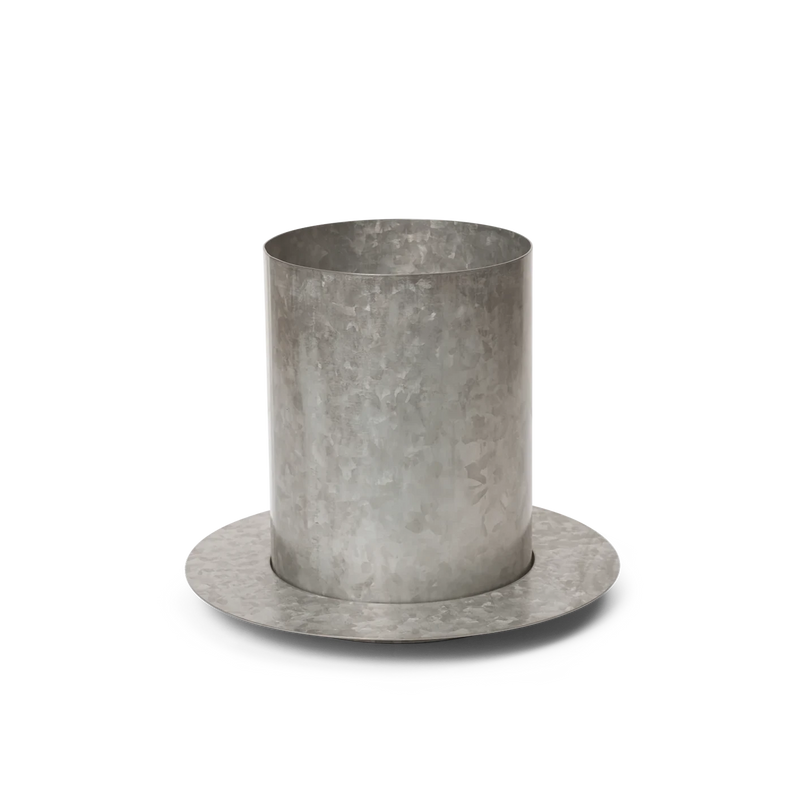  Auran Pot, Galvanized, Small by ferm LIVING 