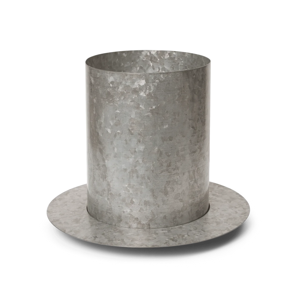 Auran Pot, Galvanized, Medium by ferm LIVING