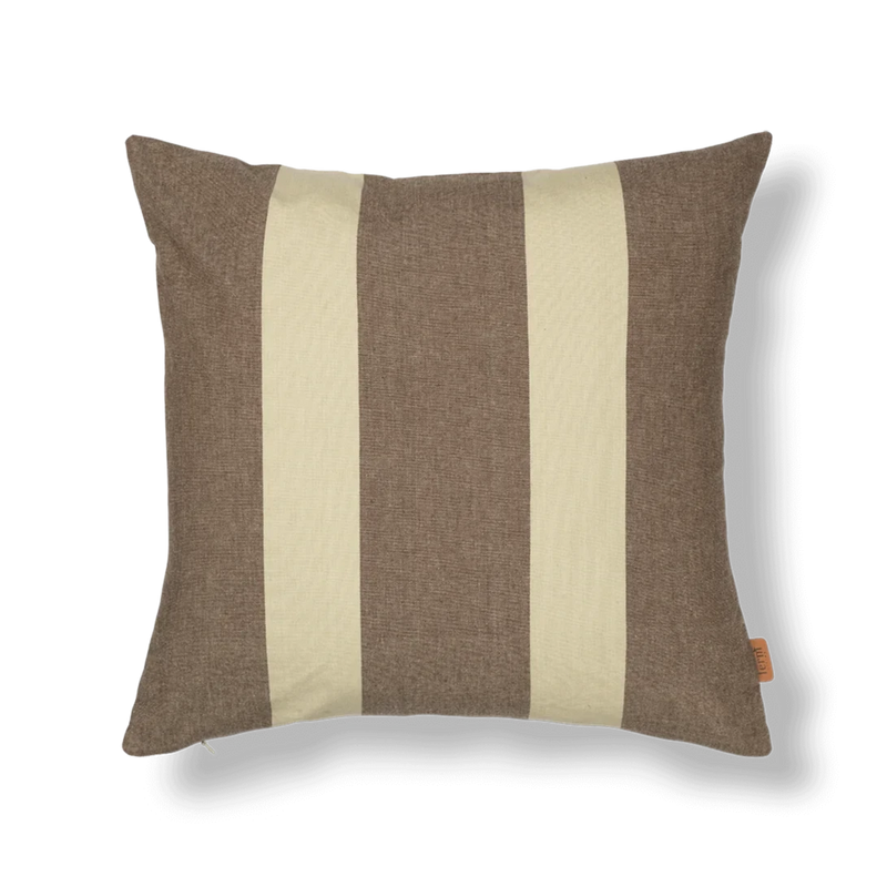 ferm LIVING | Strand Outdoor Cushion - Square - Carob Brown/Parchment