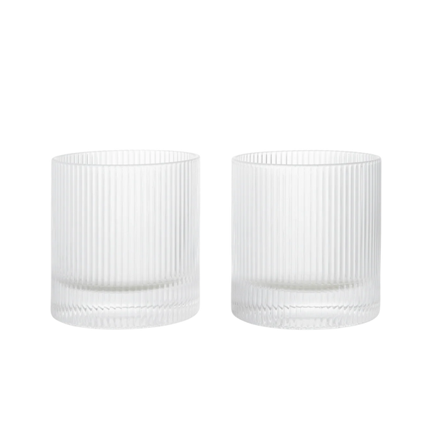 ferm LIVING | Ripple Tumbler Glasses - Set of 2