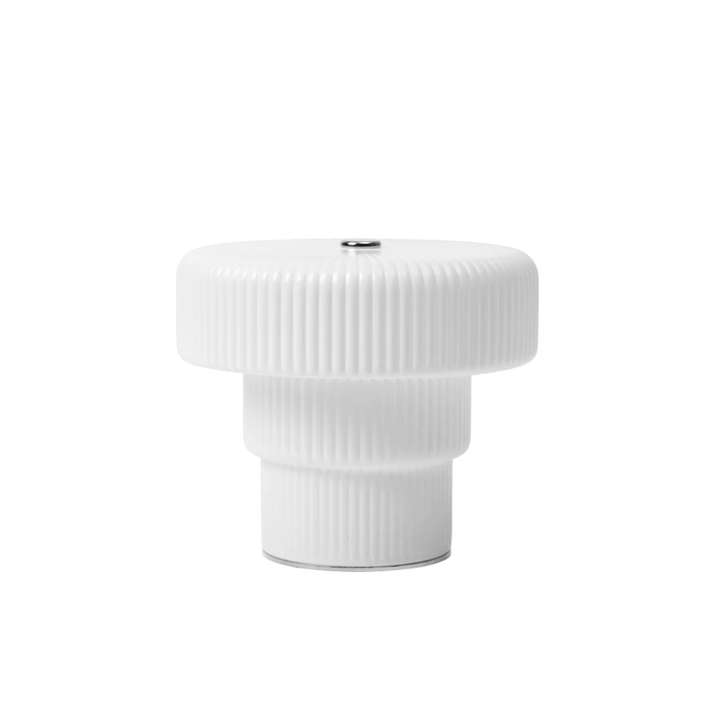  Ripple Portable Lamp, Small, White by ferm LIVING 