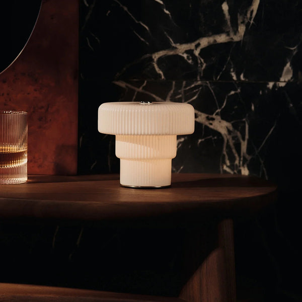 ferm LIVING | Ripple Portable Lamp - White