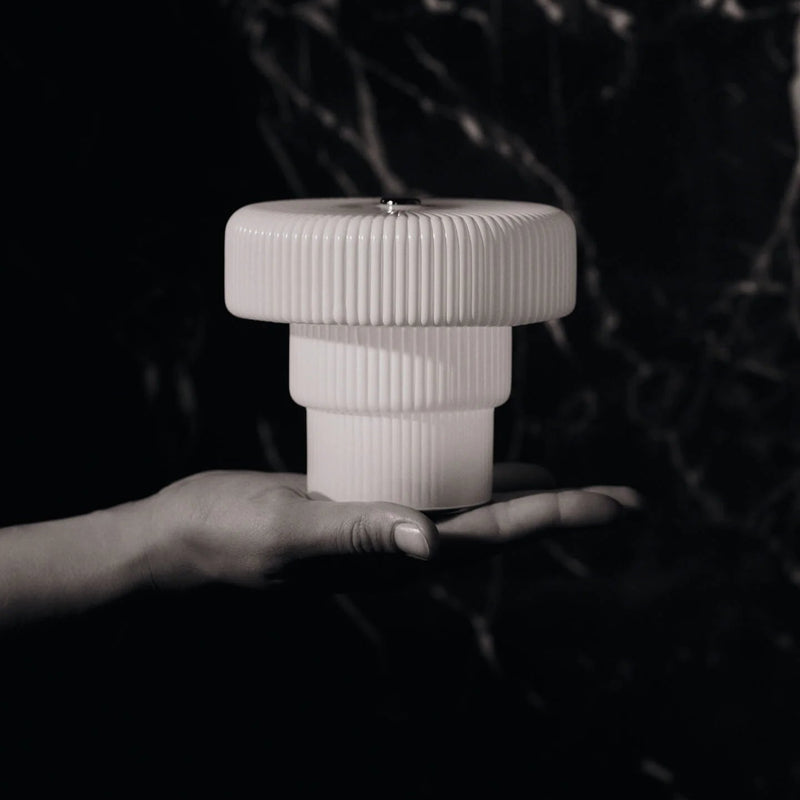 ferm LIVING | Ripple Portable Lamp - White