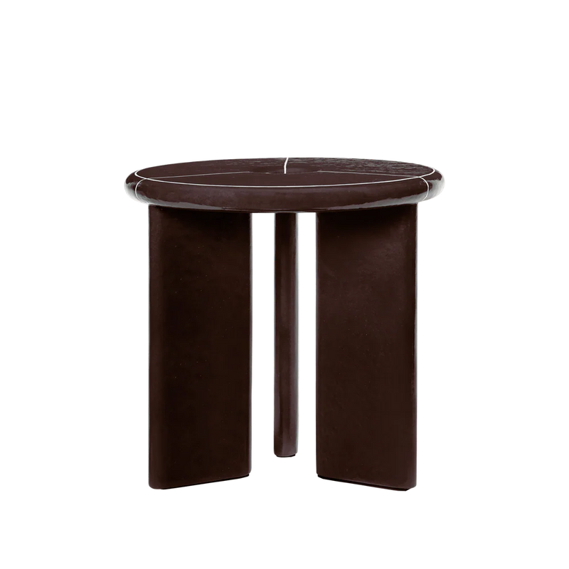  Deya Side Table, Ø47, Chestnut by ferm LIVING 
