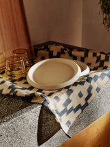 ferm LIVING | Ikat Tea Towel - Ink Blue/Off-White