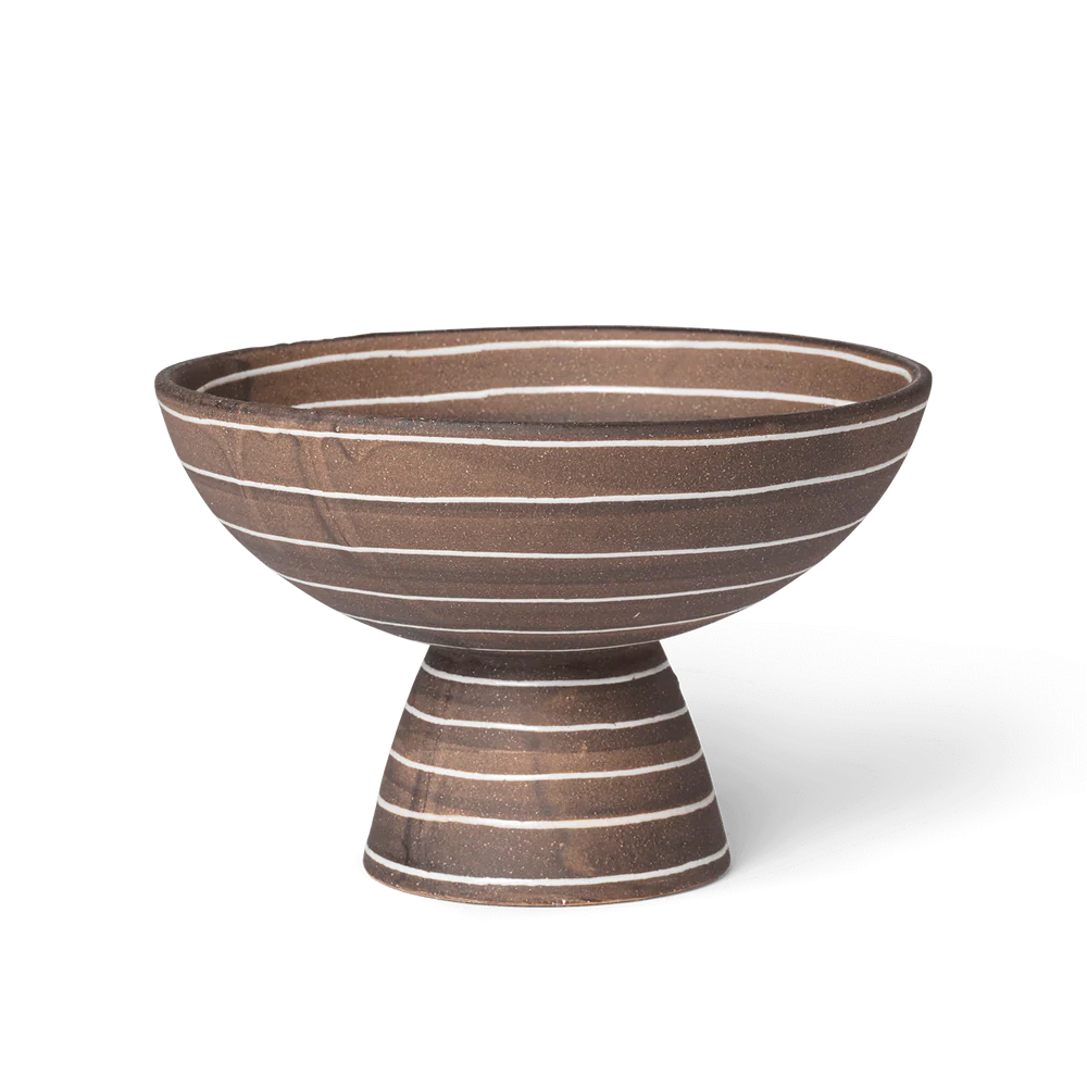 Brura Bowl, Coffee/White by ferm LIVING