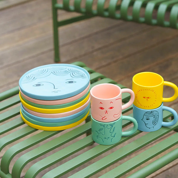 Donna Wilson | Ceramic Cat Mug - Pink