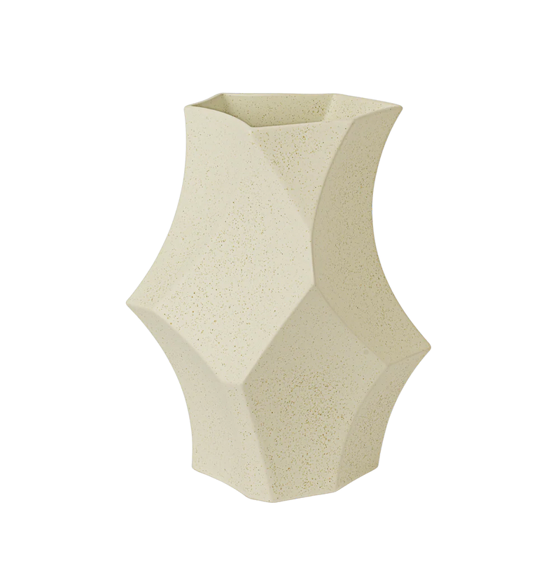  Cueva Vase, H26, Off-white by ferm LIVING 