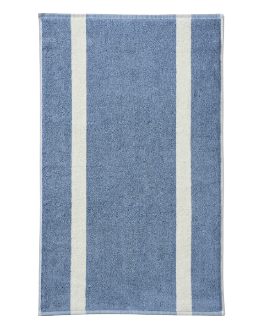 Stripe Bath Mat, Dusty Blue by HAY