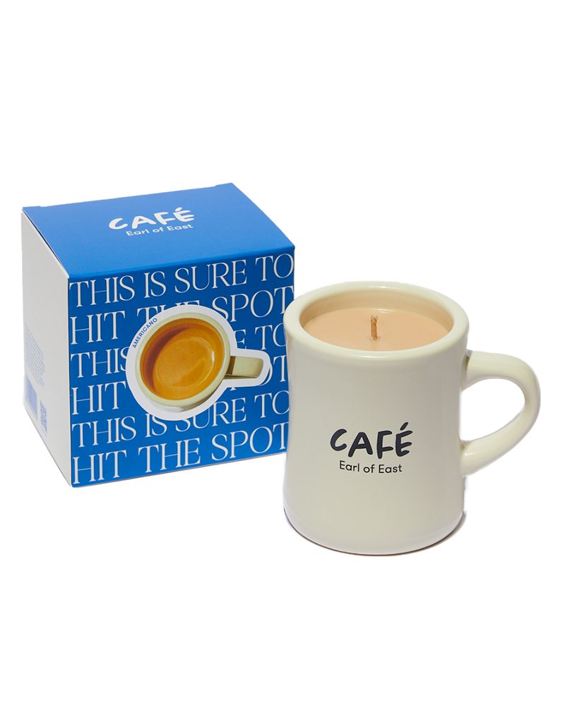  Americano coffee scented candle in reusable ceramic mug by Earl of East 