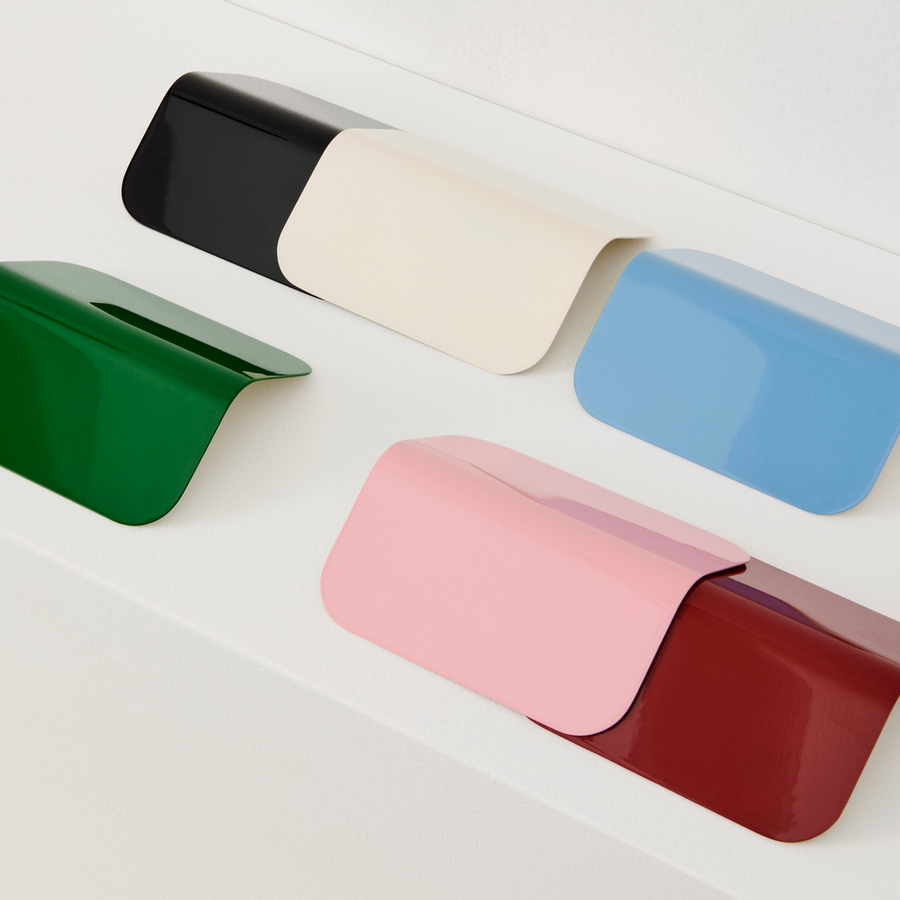 Apex Clip Lamp, Oyster White by HAY, in a range of colours on white